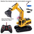 2.4Ghz 6CH 1:24 Mini RC Engineering Vehicle Rechargeable Simulated Excavator Developmental Toys for Toddlers Gift