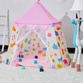 CIPACHO Castle Tents for Kids Folding Portable Playpen Kids Tent for Toddlers Birthday Gift Outdoor Indoor Playhouse Play Tent for Boys Girls(Balls Not Included) Pink