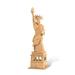 Puzzled 3D Puzzle The Statue of Liberty Wood Craft Construction Model Kit Educational DIY Wooden Toy Assemble Model Unfinished Crafting Hobby Puzzle to Build and Paint for Decoration 69 Pieces Pack