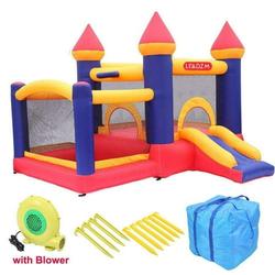 Ktaxon Kids Inflatable Bouncer House Jumper Slide Castle with 350W Blower