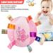 LNKOO Baby Soft Rattles Sound Toys Infant Handbells Early Development Hand Grip Baby Toys Cute Stuffed Animal for 3 6 9 12 Months and Newborn Toddler Boy Girl Birthday Gifts