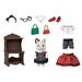 Calico Critters Fashion Playset Tuxedo Cat Dollhouse Playset with Figure and Fashion Accessories