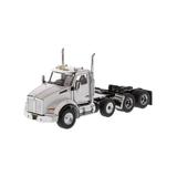 Kenworth T880 SBFA Daycab Pusher-Axle Tandem Tractor (Cab Only) White - Diecast Masters 71058 - 1/50 scale Diecast Model Toy Car