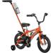 Schwinn Grit and Petunia Steerable Kids Bike Boys and Girls Beginner Bicycle 12-Inch Wheels Training Wheels Easily Removed Parent Push Handle with Water Bottle Holder Perfect for Toddlers Orange 12-Inch Wheels Grit Bicycle