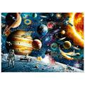 1000 Pieces Jigsaw Puzzles for Adults Themes Puzzle Sets for Family Cardboard Puzzles Educational Games Brain Challenge Puzzle for Kids Childrens-Space Travel