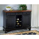 Oak-Black Finish Server Belen Kox