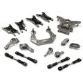 Integy RC Toy Model Hop-ups C25482GREY Billet Machined Suspension Kit for Traxxas 1/10 Nitro Slash 2WD