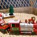 JETTINGBUY 1Pairs Multi-color Christmas Tree Train Set Polar Toy Toddler Electric Whistle Train Tracks Village
