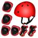 Seyurigaoka 7Pcs Kids Safety Helmet Knee Elbow Pad Sets Cycling Skate Bike Roller Protector Children