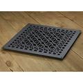 Reggio Registers 2020-Nh Scroll Series 18 X 18 Floor Grille - Cast Iron