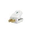 Leviton Residential Thermoplastic Non-Grounding/Straight Blade Plug 1-15P 20-16 AWG 2 Pole 2 Wire