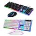 Topwoner Wired Keyboard And Mouse Set Usb Illuminated Manipulator Keyboard And Mouse Kit for Party Gift