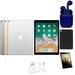 Restored Apple iPad Pro 2 12.9-inch 64GB Gold Wi-Fi Only Bundle: Rapid Charger Case Pre-Installed Tempered Glass Bluetooth/Wireless Airbuds By Certified 2 Day Express (Refurbished)