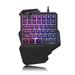 HOTBEST Three-color backlit wired gaming keyboard colorful luminous English keyboard