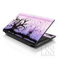 LSS 15 15.6 inch Laptop Notebook Skin Sticker Cover Art Decal For Hp Dell Lenovo Apple Asus Acer Fits 13.3 14 15.6 16 with 2 Wrist Pads Free - Futuristic Trees Light Purple