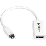StarTech MDP2HD4KSW Mini DisplayPort to HDMI 4K Audio / Video Converter - mDP 1.2 to HDMI Active Adapter for MacBook Pro/Air - 4K @ 30 Hz - White