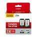 Canon Ink Package with PG-243 Black CL-244 Color Ink Cartridge #1287C006