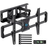 Full Motion TV Wall Mount for 37-75 inch LED LCD OLED TVs Dual Articulating Extension Arms Swivel TV Mount Wall Bracket 600x400mm Holds up to 100lbs