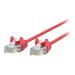 Belkin CE001B05-RED-S 5 ft. Cat 6 Red 28 AWG UTP Snagless Patch Network Cable