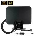 Amplified HD TV Antenna Indoor Digital HDTV Television Antenna Freeview 4K 1080P HD VHF UHF for Local Channels 130 Miles with Amplifier Support All TV with 13.2ft Coax Cable