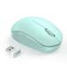 Mother s Day Gift Wireless Mouse 2.4G Mini Mouse Optical Silent-Click Mouse For Laptop Computer PC Mac (Green)