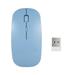 2.4G Wireless Mouse Portable Ultra-thin Mute Mouse 4 Keys Wireless Optical Mouse 1600DPI for Desktop Computer Laptop Blue