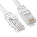 cmple RJ45 cat6 Ethernet Patch Internet cable High Speed cat6 Network cable 10 gigabit cat 6 Ethernet LAN cord with gold Plated RJ45 connectors 15 Feet White