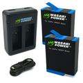 Wasabi Power Battery (2-Pack) and Dual Charger for GoPro HERO9 Black