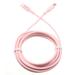 Fast Charger USB-C to Type-C Pink 6ft PD Cable for T-Mobile REVVL 5G 4 Plus - TCL 10L Signa 10 Pro 5G UW - Xiaomi Redmi Note 7 Models - [Cord Power Wire Sync [C-to-C] TPE Fast Long G8G]