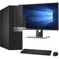 Dell OptiPlex Small Form Desktop Computer Intel Core i5 6500 3.2GHz 8GB Ram 120GB M.2 SSD 500GB HDD BTO Keyboard & Mouse WiFi | Bluetooth HDMI New Bto 23.8 LCD Monitor Win 10 Pro (Renewed)