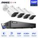ANNKE H.265+ 5MP Lite Ultra HD 8CH DVR CCTV Security System 4pcs Outdoor 5MP EXIR Night Vision Camera Video Surveillance Kit with 1T HDD