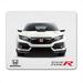 Honda Civic Type-R in White Front Look Graphic PC Mouse Pad for Gaming and Office