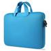 Prettyui 11/13/14/15 / 15.6 inch Laptop Sleeve Case Handle Water Resistant Notebook Tablet Protective Skin Cover Briefcase Carrying Bag Blue