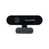 VisionTek VTWC30 Premium Full HD (1080P 30FPS) Webcam Computer Video Camera Digital Dual Microphones Manual Focus Lens Privacy Cover 83-Degree Viewing Angle