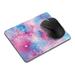 WIRESTER 8.66 x 7.08 inches Rectangle Standard Mouse Pad Non-Slip Mouse Pad for Home Office and Gaming Desk - Blue Pink Galaxy Space