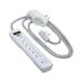 Tripp Lite Surge Protector Power Strip 7-Outlet 2 USB Ports 6ft Cord White