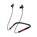 Prosonic N10 Wireless Neckband Headphones with 12mm Drivers 12 Hours Playtime HD Stereo Crystal Clear Sound IPX5 Waterproof Neck Hanging Design (Black Burgundy)