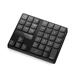 Tomshine 2.4G Wireless Digital Keyboard 35 Keys USB Numeric Keypad USB Charging Keyboard for Laptop PC Desktop Black