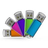 KOOTION 5 Pack 64GB USB 2.0 Flash Drive Thumb Drives Memory Stick 5 Mixed Colors: Blue Purple Pink Green Orange