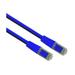 IEC M67466A-06 RJ45 4Pr Cat 6a Shielded Patch Cord with Molded Snag Free Strain Relief Blue 6