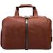 McKlein U Series AVONDALE Pebble Grain Calfskin Leather 22 Leather Triple Compartment Carry-All Travel Laptop Duffel Brown (18904)