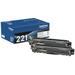 Brother Genuine Standard Yield Black Printer Toner Cartridge TN2212PK Two-Pack