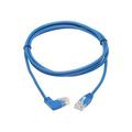 Tripp Lite Cat6 Ethernet Cable Right Angled UTP Slim Molded M/M Blue 5ft - 5 ft Category 6 Network Cable for Network Device Router Server Switch Workstation VoIP Device Printer Computer Pho...