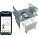 Scanner Bin Pro - Phone Scanner Stand for Photo and Document scanning (Also Used as a Document Camera Invented & Produced in The USA) Adjustable version with LED s white