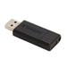 Verbatim PinStripe USB Drive 16 GB - USB 2.0 - Black - Lifetime Warranty
