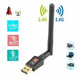 USB WiFi Adapter AC600Mbps USB 2.0 Wireless Network WiFi Dongle with 2dBi Antenna for for PC/Desktop/Laptop/Mac Compatible with Windows 10/8.1/8/7/XP/Vista Mac OS X/Linux