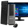 DELL Optiplex 3020 Desktop Computer PC Intel Quad-Core i5 500GB HDD 4GB DDR3 RAM Windows 10 Home DVD WIFI 22in Monitor USB Keyboard and Mouse (Used - Like New)