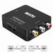 HDMI to RCA HDMI to AV 1080P HDMI to 3RCA CVBS AV Composite Video Audio Converter Adapter Supports PAL/NTSC with USB Charge Cable for PC Laptop HDTV DVD-Black