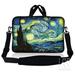 LSS 12-13.3 inch Neoprene Laptop Sleeve Bag Carrying Case with Handle and Adjustable Shoulder Strap - Starry Night