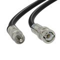 Black 9 ft BNC to RCA RG6 Cable - Professional Grade - Male BNC to Male RCA Cable - BNC Cable - 75 Ohm Coaxial 50/75 Ohm Connectors SDI HD-SDI CCTV Camera and More - 9 Feet Long in Black